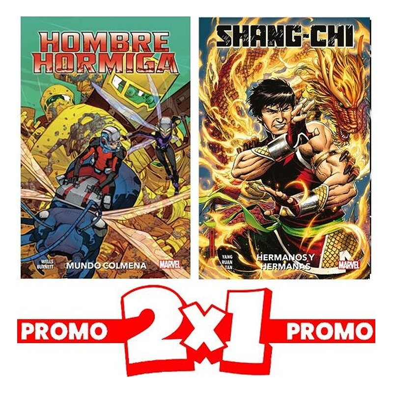 2X1 :HOMBRE HORMIGA. MUNDO COLMENA + SHANG-CHI 01