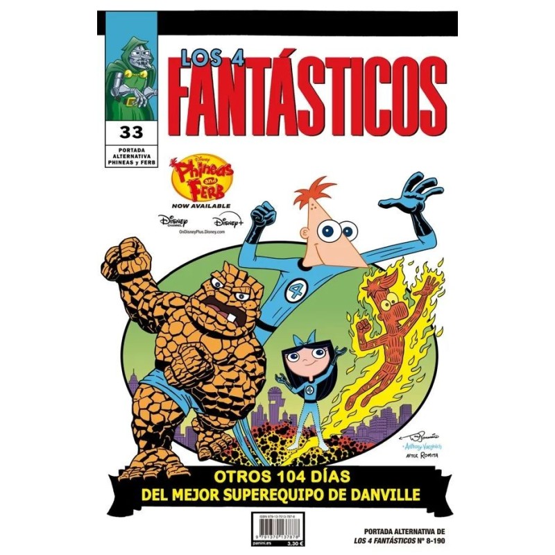 LOS 4 FANTASTICOS 08 ( PORTADA DISNEY FANTASTIC FOUR 11 )