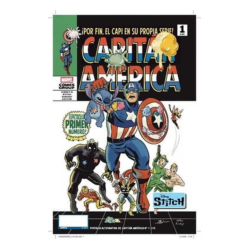 CAPITAN AMERICA (PORTADA ALTERNATIVA DISNEY STICH) 01