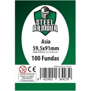 100 Fundas tamaño Asia (59,5x91mm)