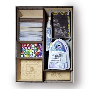 Inserto compatible con SAGRADA (Base+Exp. 5-6 Jugadores+Exp. Passion+Exp. Life+Exp. Glory)