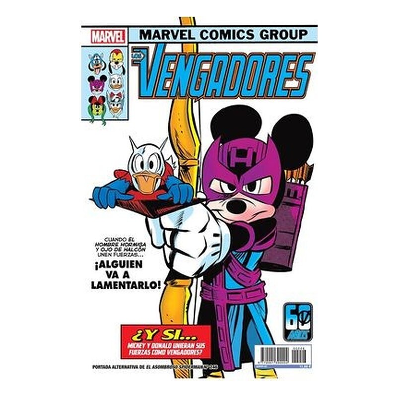 EL ASOMBROSO SPIDERMAN ESPECIAL (PORTADA ALTERNATIVA DISNEY WHAT IF: LOS VENGADORES 223)