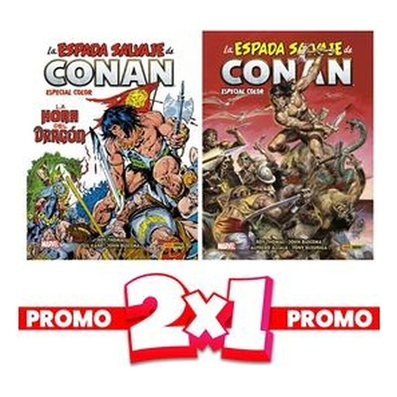 PACK LA ESPADA SALVAJE CONAN 01 + LA ESPADA SALVAJE CONAN 02 ESPECIAL COLOR