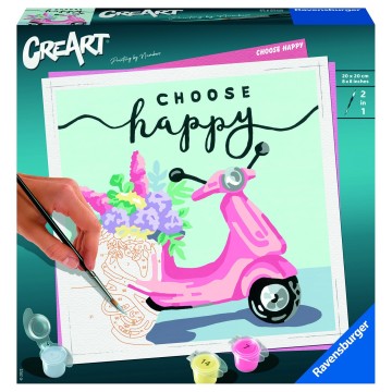 CreArt Trend cuadrados- Choose happy