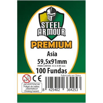 100 Fundas tamaño Asia Premium (59,5x91mm)