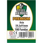 100 Fundas tamaño Asia Premium (59,5x91mm)