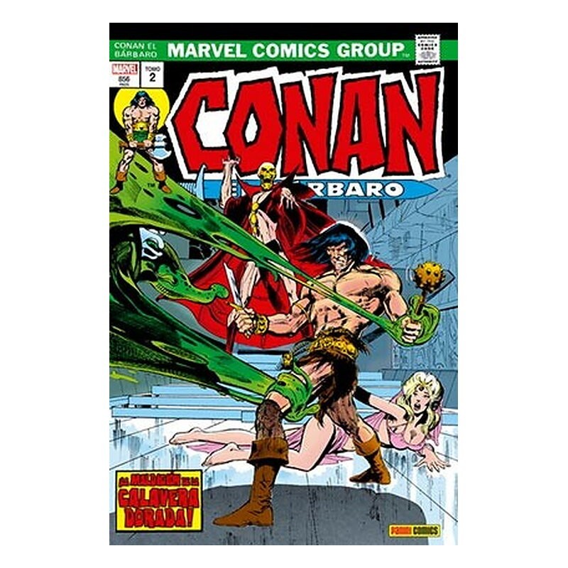 CONAN EL BARBARO 02: LA ETAPA MARVEL ORIGINAL ¡LA MALDICION DE LA CALAVERA DORADA!