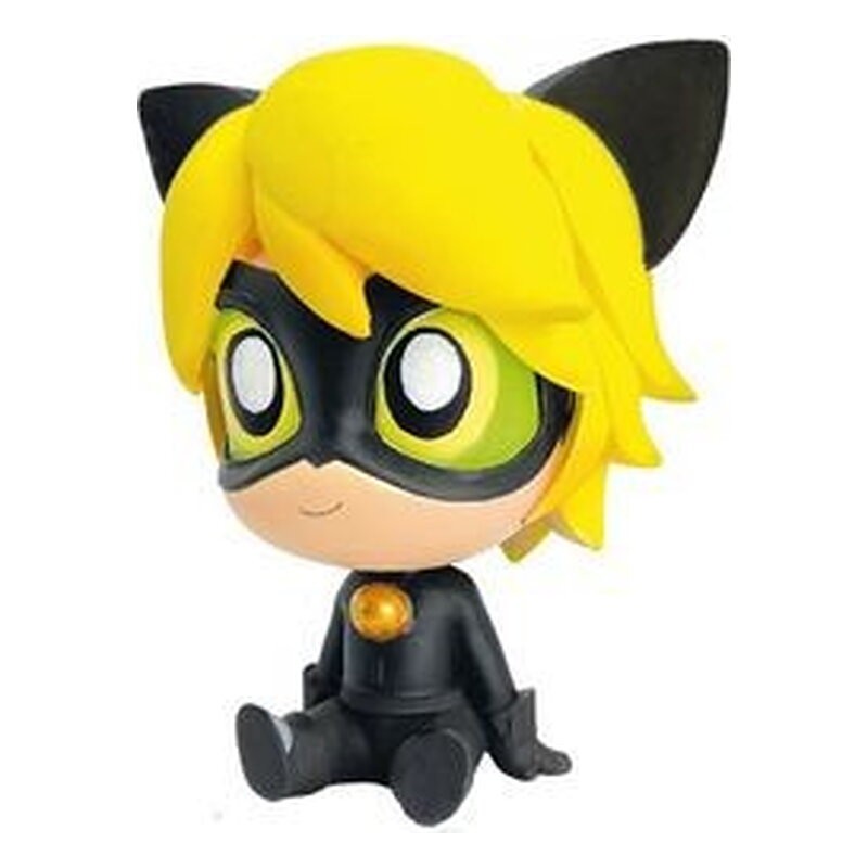 CAT NOIR HUCHA 18 CM MIRACOLOUS LADY BUG CHIBI PLASTOY