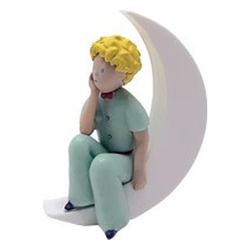 PRINCIPITO SENTADO EN LA LUNA FIGURA 6,6 CM PVC EL PRINCIPITO