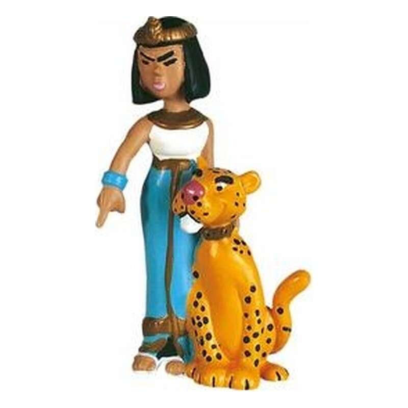 CLEOPATRA CON PANTERA FIGURA PVC 9 CM ASTERIX EL GALO