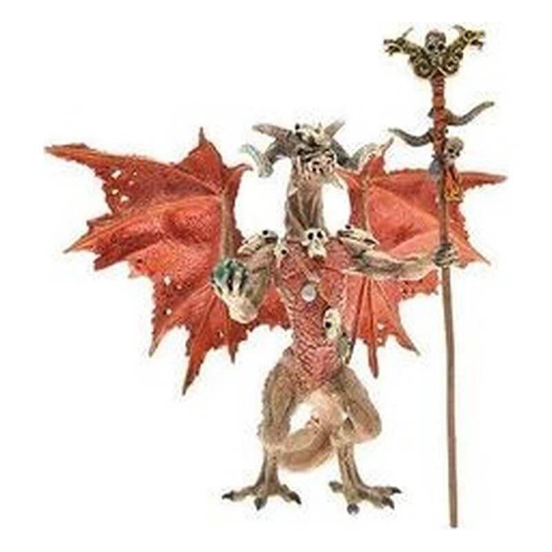 GRAN DRAGON HECHICERO ROJO FIGURA 12 CM PVC DRAGONS