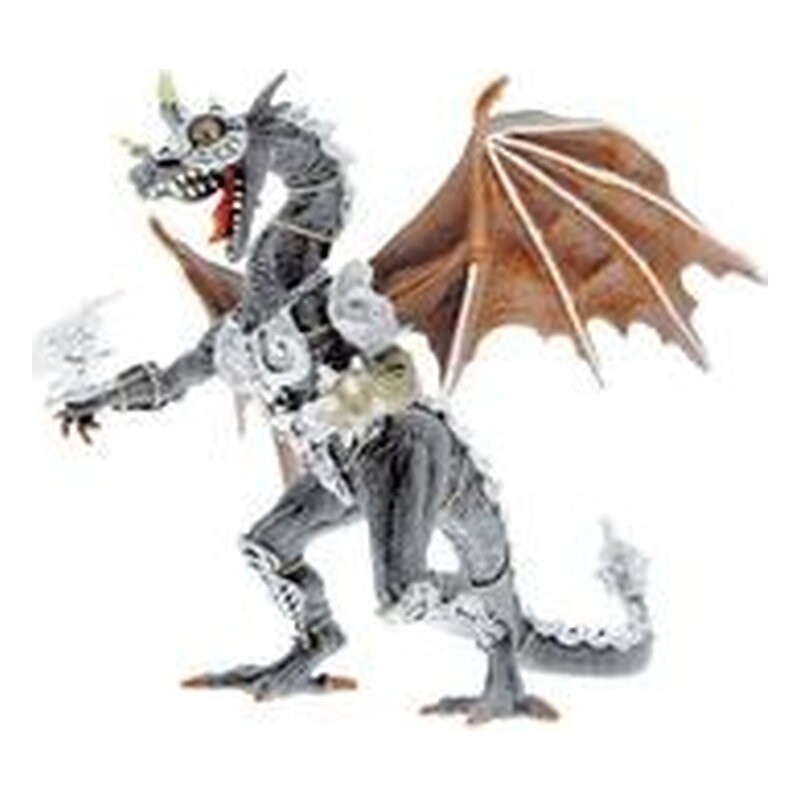 DRAGON CON ARMADURA FIGURA 12 CM PVC DRAGONS