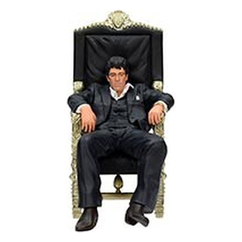 TONY MONTANA SENTADO FIGURA 18 cm SCARFACE