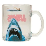 JAWS TAZA TRANSPARENTE TIBURON