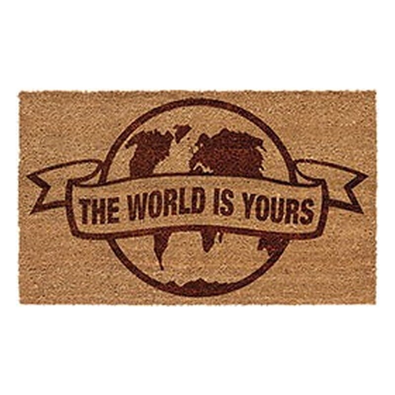 THE WORLD IS YOURS 73x43 CM FELPUDO SCARFACE