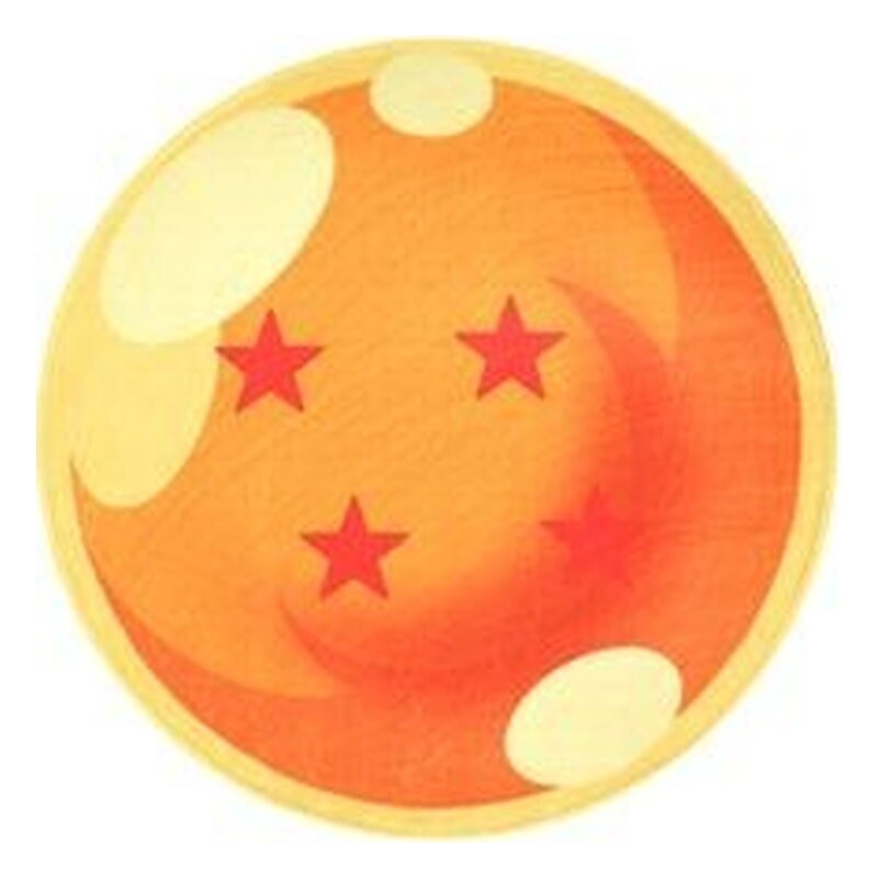 BOLA 4 ESTRELLAS ALFOMBRA INTERIOR 60x60 cm DRAGON BALL