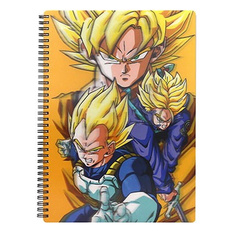 SAIYANS LIBRETA ESPIRAL EFECTO 3D A4 DRAGON BALL Z