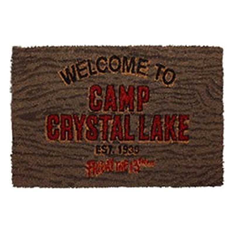 WELCOME CAMP CRYSTAL LAKE FELPUDO 60x40 cm FRIDAY THE 13TH
