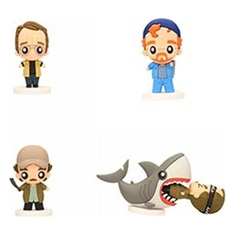 JAWS SET 4 FIGURAS GOMA POKIS JAWS