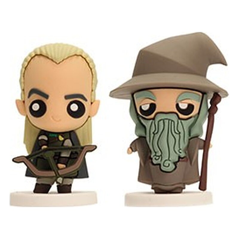 GANDALF Y LEGOLAS SET 2 FIGURAS GOMA POKIS THE LORD OF THE RINGS