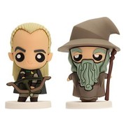 GANDALF Y LEGOLAS SET 2 FIGURAS GOMA POKIS THE LORD OF THE RINGS