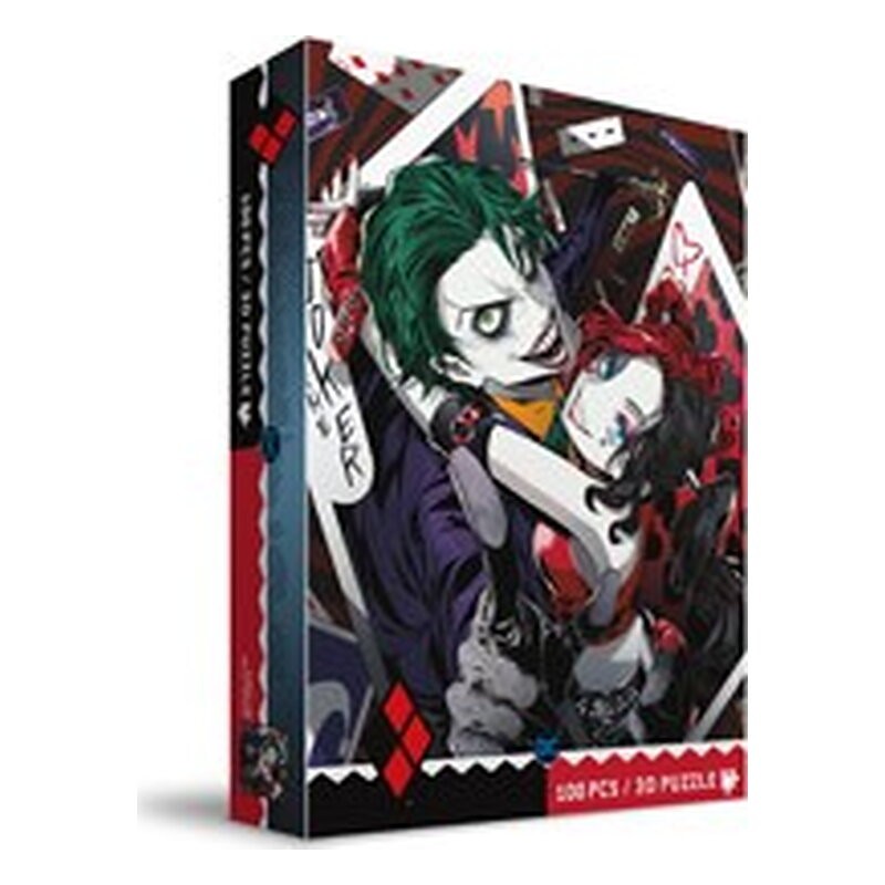 JOKER Y HARLEY QUINN MANGA PUZLE 100 EFECTO 3D DC UNIVERSE