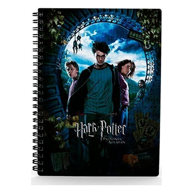HARRY POTTER Y EL PRISIONERO DE AZKABAN POSTER LIBRETA ESPIRAL EFECTO 3D A5 HARRY POTTER