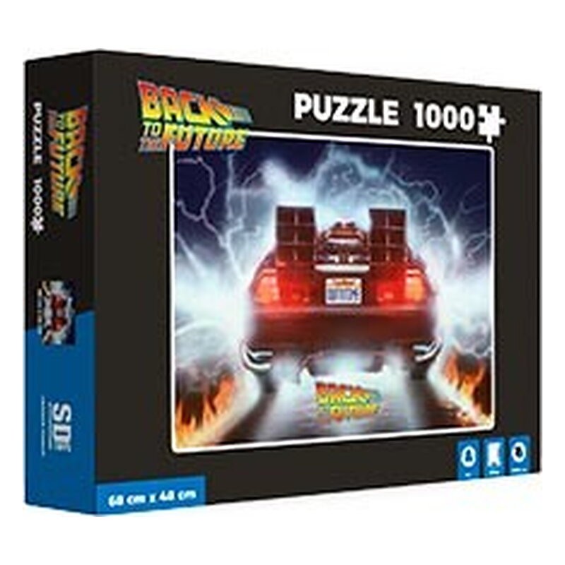DELOREAN OUT A TIME PUZLE BACK TO THE FUTURE