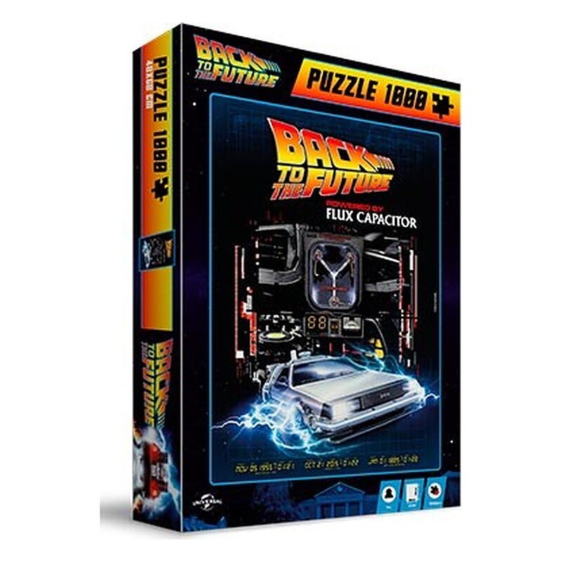 POWERED BY FLUX CAPACITOR PUZLE 1000 BACK TO THE FUTURE