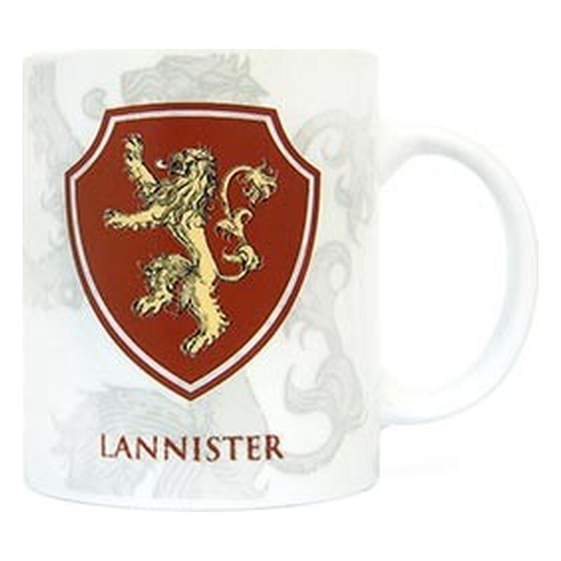 LANNISTER ESCUDO TAZA CERÁMICA GAME OF THRONES TV SERIES