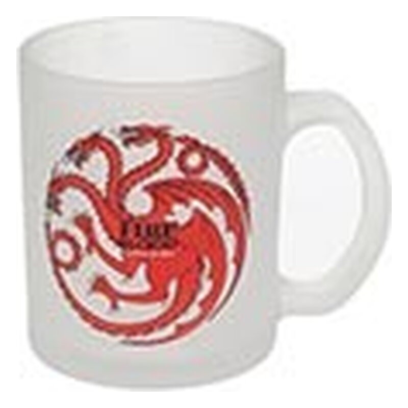 TARGARYEN TAZA VIDRIO TRANSLUCIDA GAME OF THRONES TV SERIES