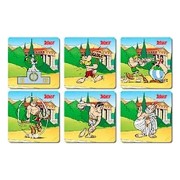 JUEGOS OLIMPICOS SET 6 POSAVASOS CUADRADOS ASTERIX