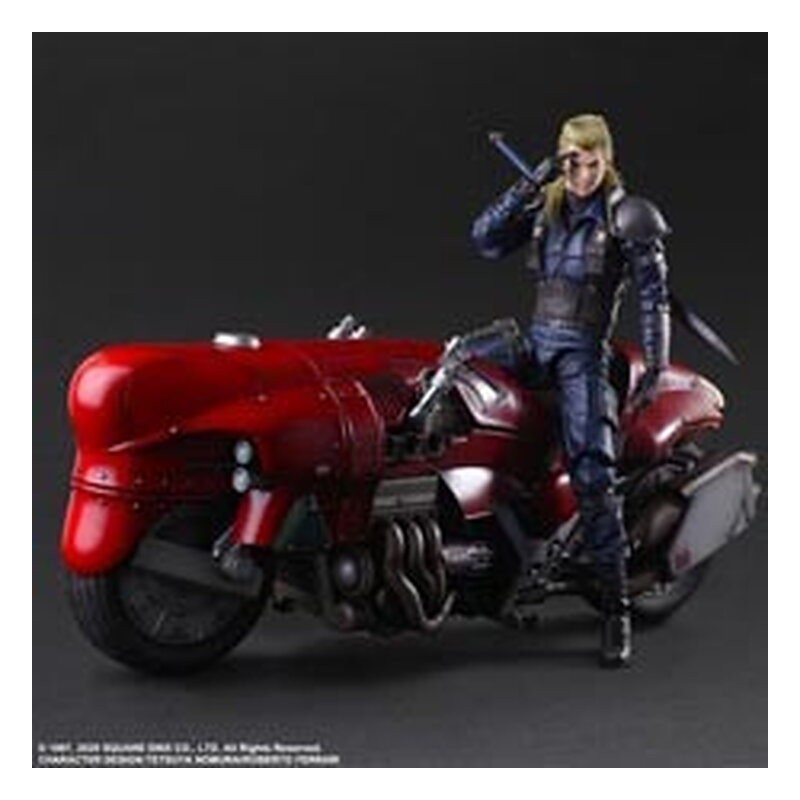 ROCHE & MOTORCYCLE SET FIGURA 27,60 + 44,60 CM FINAL FANTASY VII REMAKE PLAY ARTS KAI