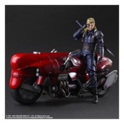 ROCHE & MOTORCYCLE SET FIGURA 27,60 + 44,60 CM FINAL FANTASY VII REMAKE PLAY ARTS KAI