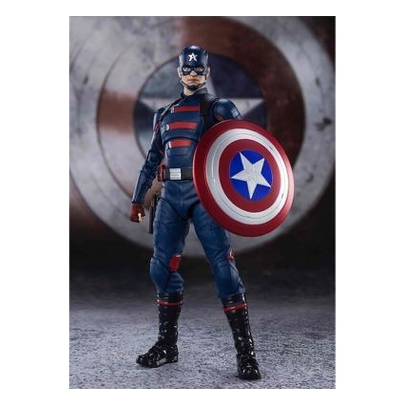 CAPTAIN AMERICA JOHN WALKER FIGURA 15CM MARVEL FALCON & WINTER SOLDIER S.H FIGUARTS RE-RUN