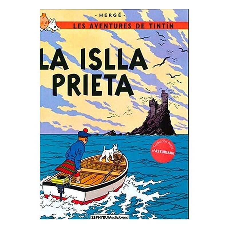 TINTIN. LA ISLLA PRIETA (ASTURIANO)