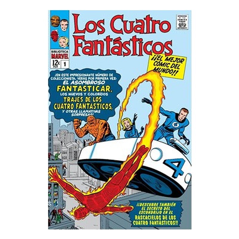 BIBLIOTECA MARVEL 01. LOS 4 FANTÁSTICOS 01. 1961-62: FANTASTIC FOUR 1-6 USA