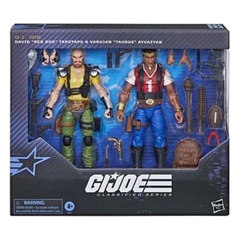 DAVID (RED DOG) TAPUTAPU & VARUJAN (TAURUS) AYVAZYAN PACK 2 FIGURAS 15 CM G.I. JOE: THE MOVIE CLASSIFIED SERIES