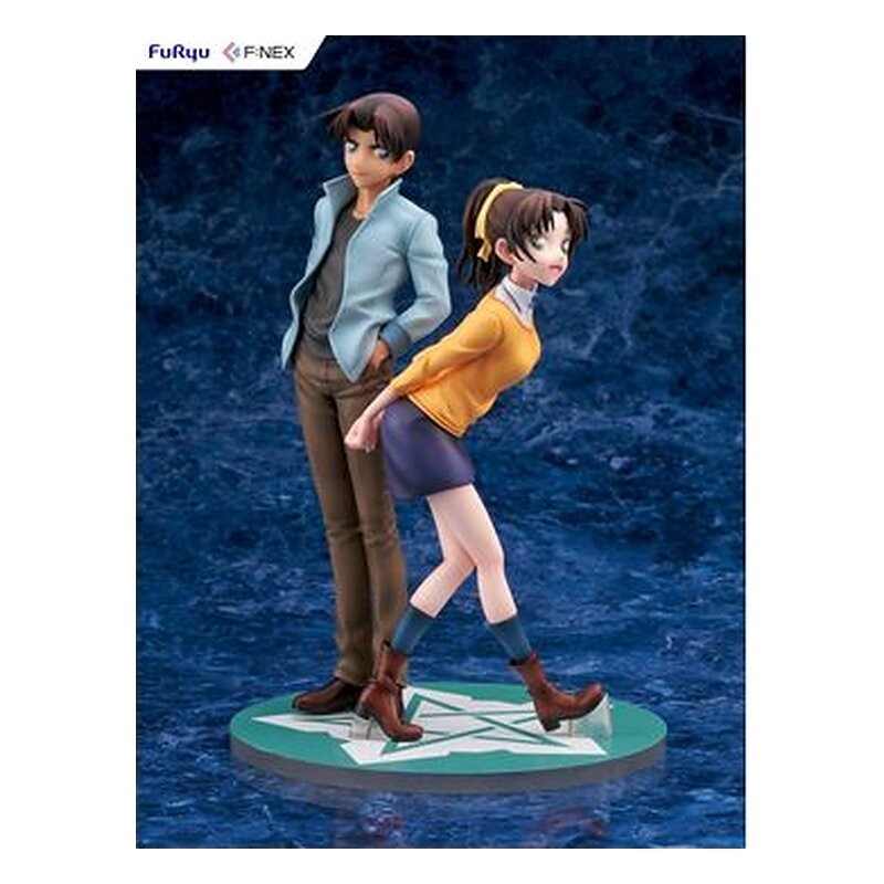 Estatua FuRyu Heiji Hattori & Kazuha Toyama - Detective Conan (26 cm, escala 1/7)