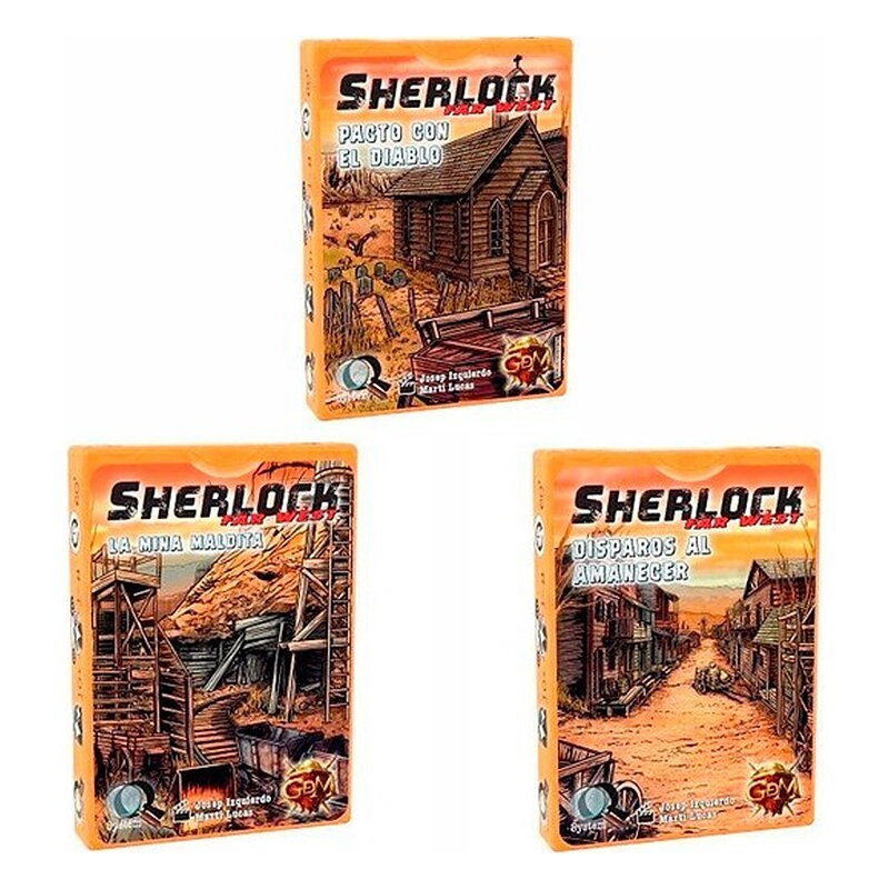 Serie Sherlock Far west: (Disparos al amanecer, Pacto con el diablo,  La mina maldita)
