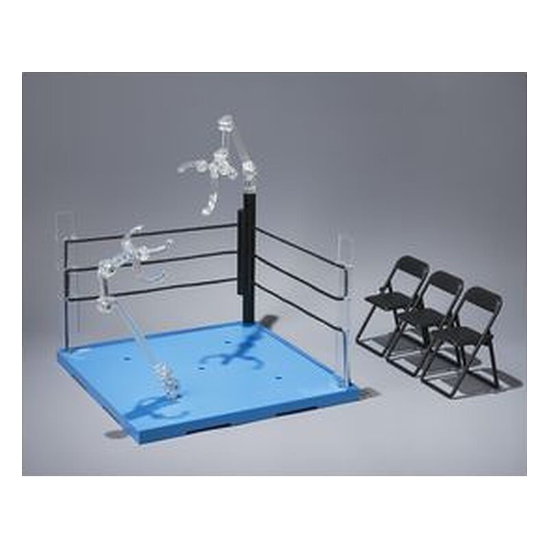 Set de accesorios Tamashii Stage esquina neutral de ring y sillas plegables