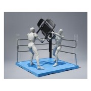 Set de accesorios Tamashii Stage esquina neutral de ring y sillas plegables