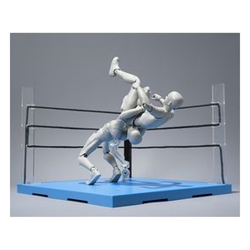 Set de accesorios Tamashii Stage esquina neutral de ring y sillas plegables