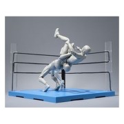 Set de accesorios Tamashii Stage esquina neutral de ring y sillas plegables
