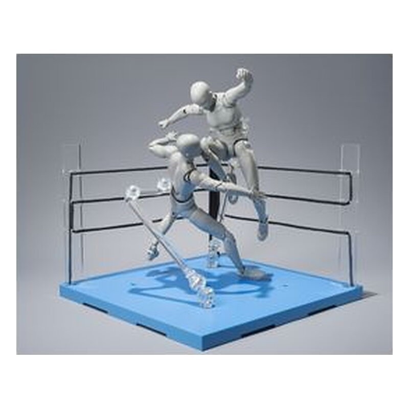 Set de accesorios Tamashii Stage esquina neutral de ring y sillas plegables