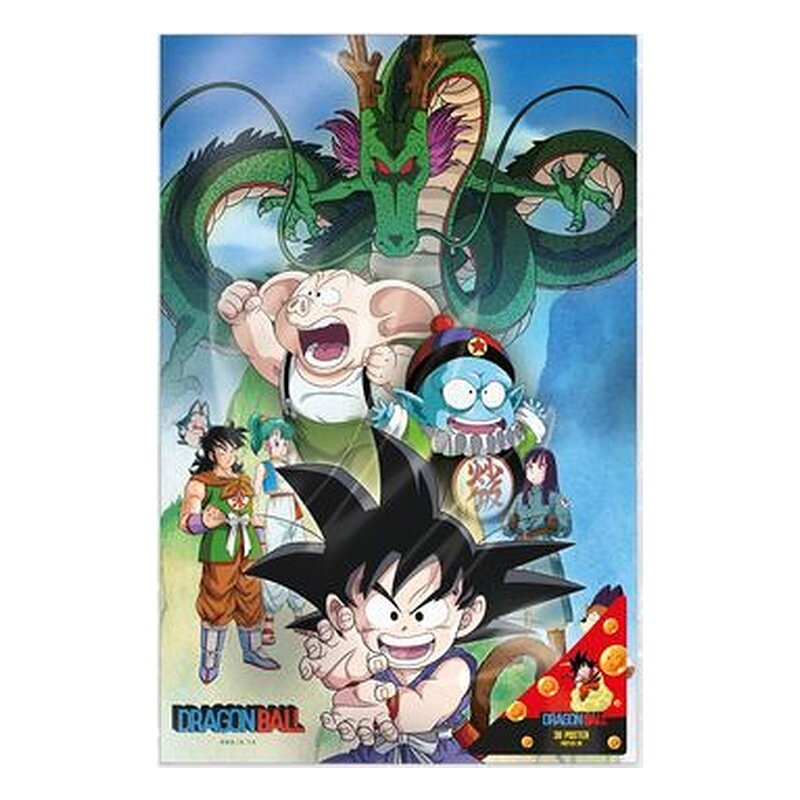 Póster Dragon Ball Super: Shenron y héroes 3D - SD Toys