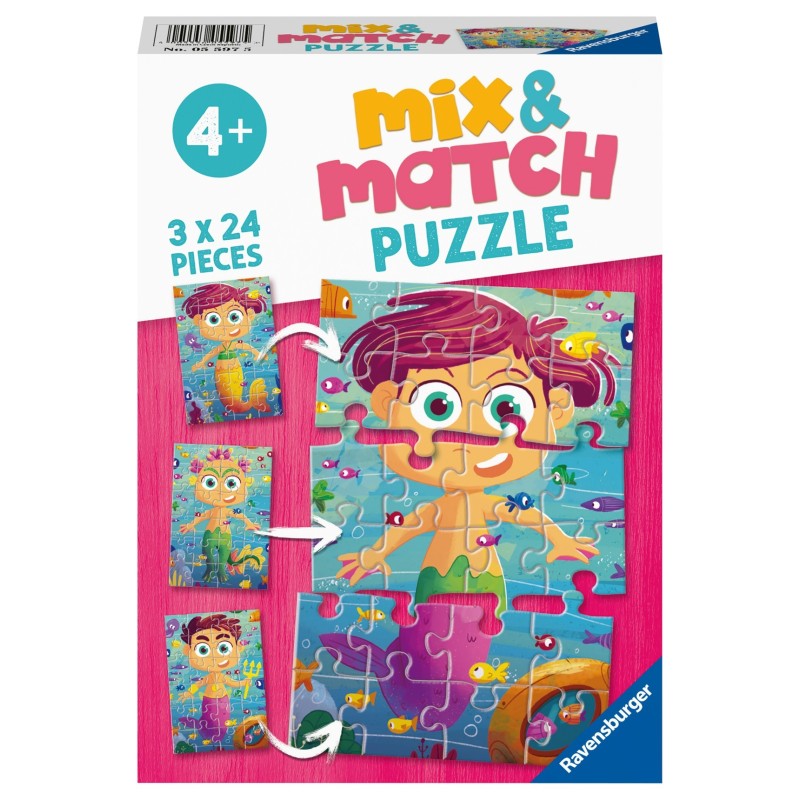 Mix & Match  3 x 24 pcs: Sirenas y monstruos marinos