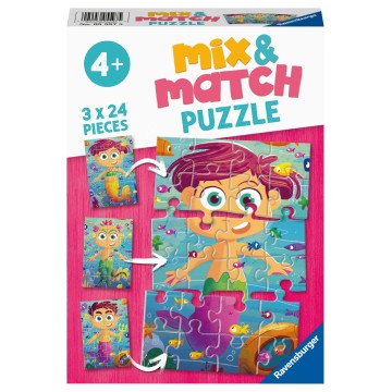 Mix & Match  3 x 24 pcs: Sirenas y monstruos marinos