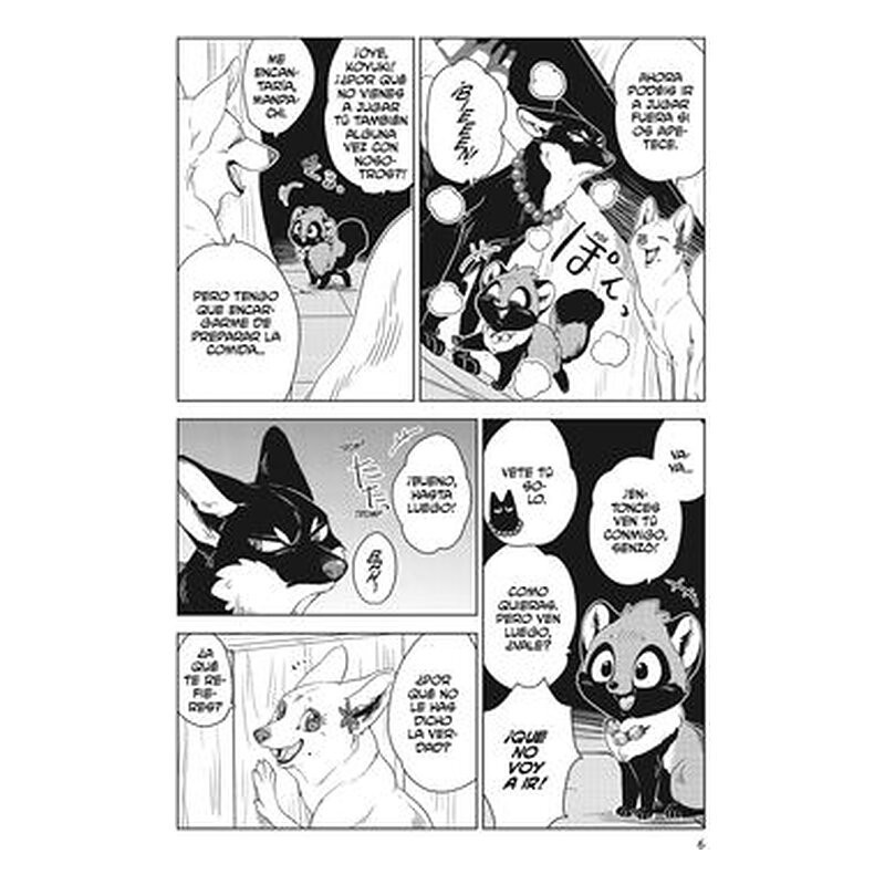 El zorro y el pequeño tanuki 4