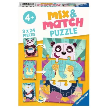 Mix & Match  3 x 24 pcs: Animales musicales
